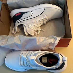 Puma white runners new in box
